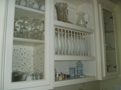 antique cabinet glass