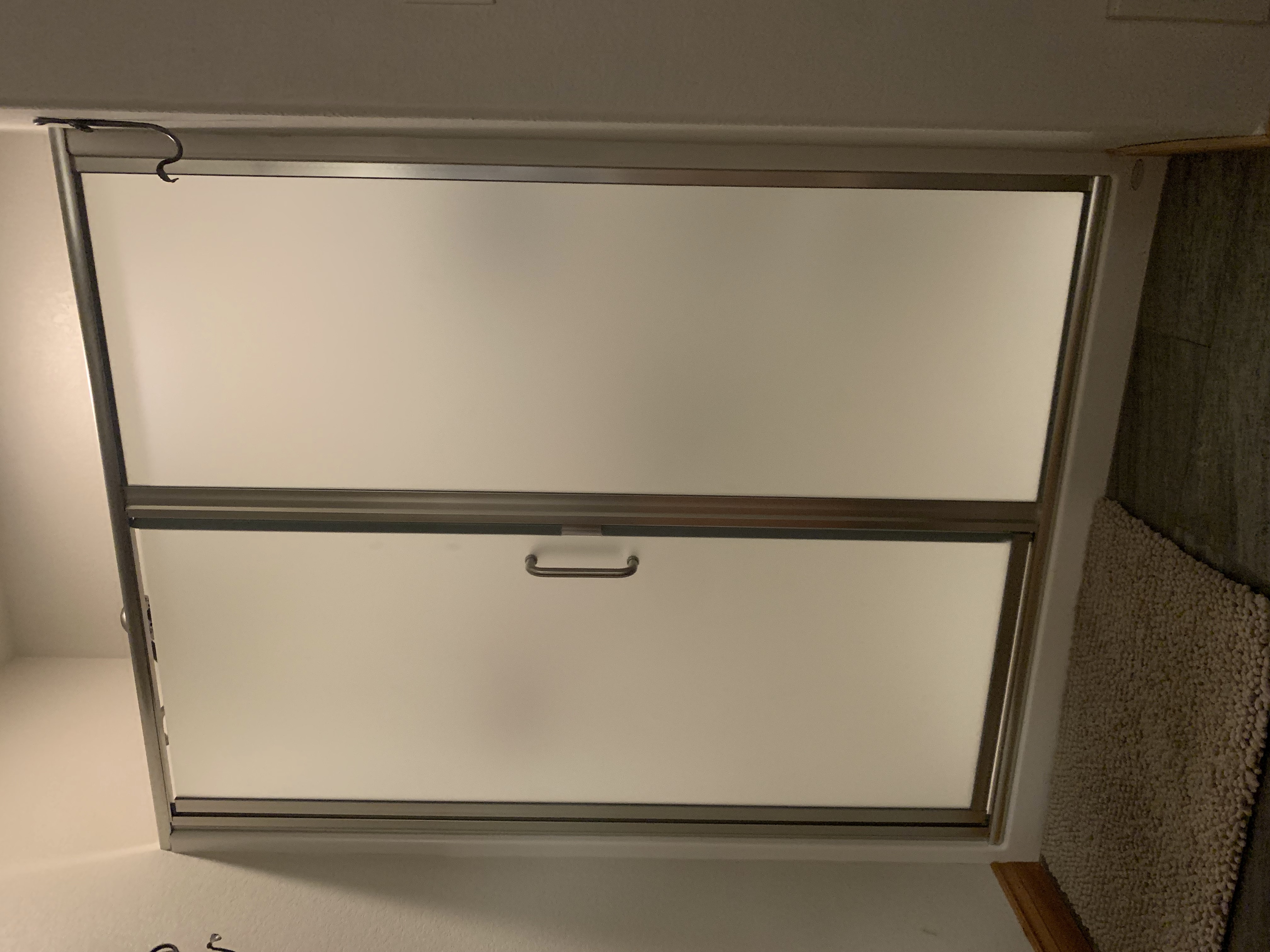 satin etch glass shower door